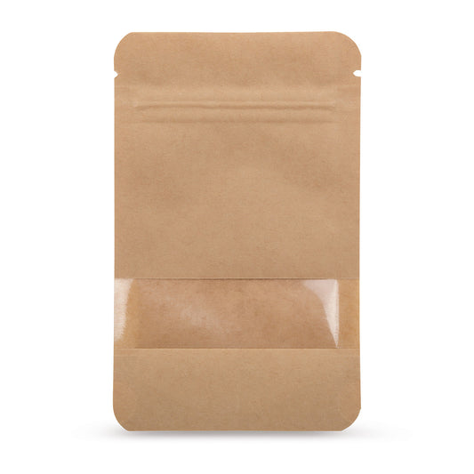 Stand-up pouch Kraft paper with window Base
