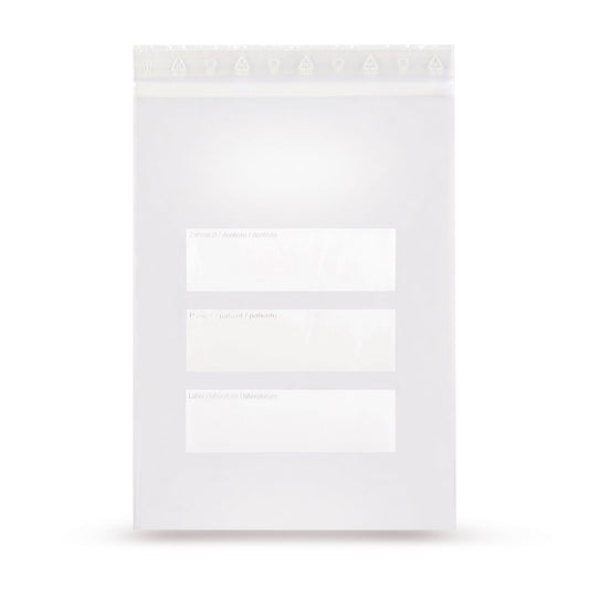 Sacchetti con chiusura a pressione in LDPE con tasca a marsupio Sacchetti dentali 50 mµ