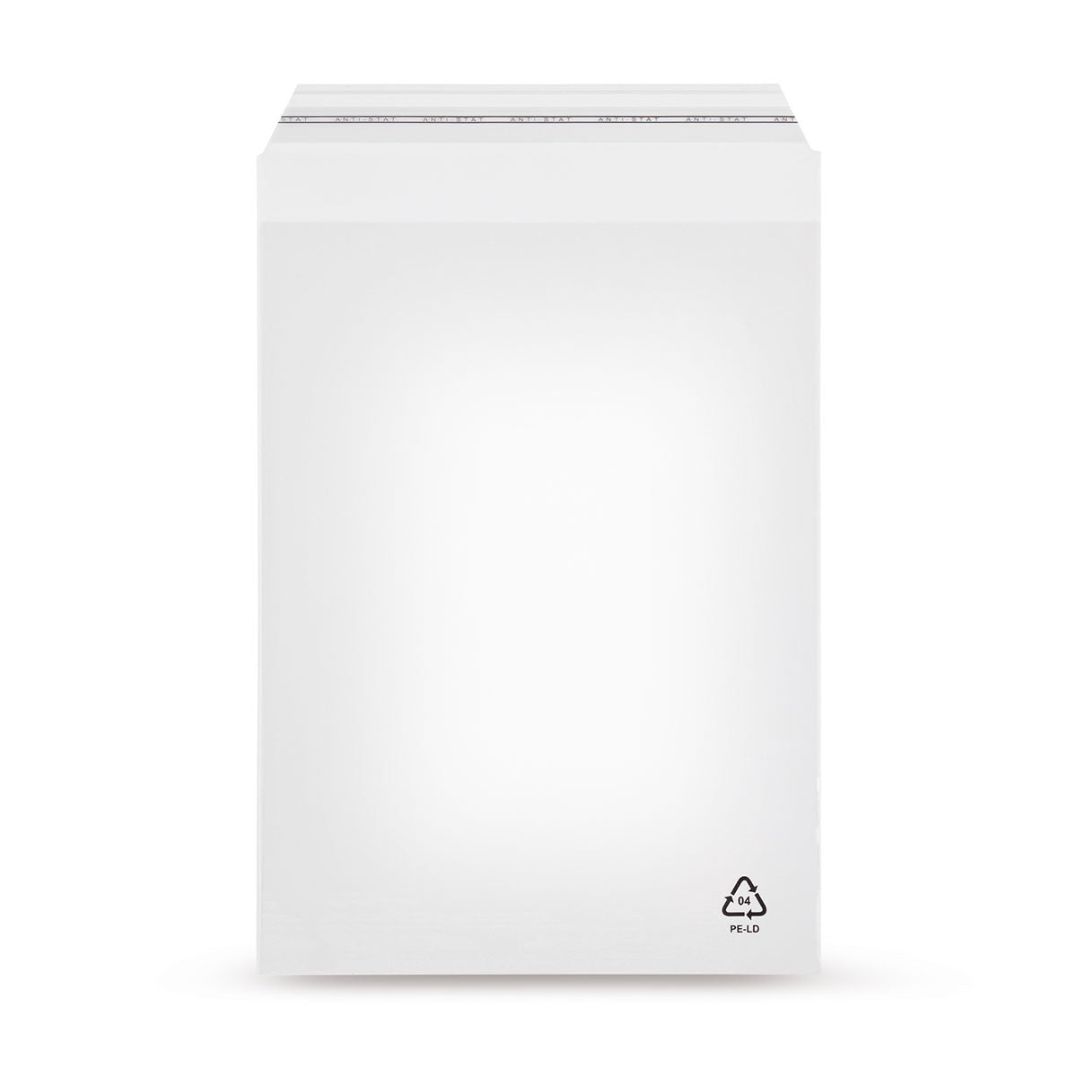 LDPE adhesive closure bags with slanted flap without air hole 50 - 70 mµ