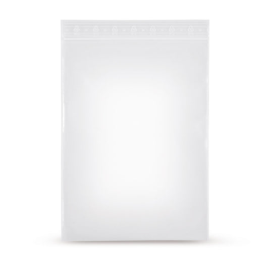 LDPE grip seal bags without print on panel, 90 m base