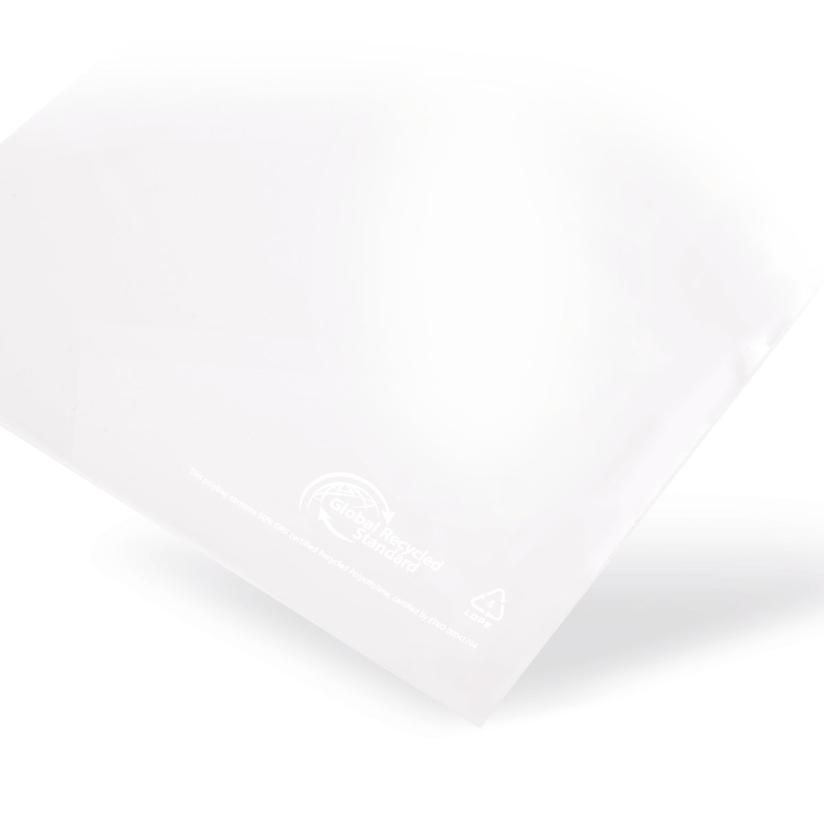 rLDPE flat bag recycled content 50% detail 1