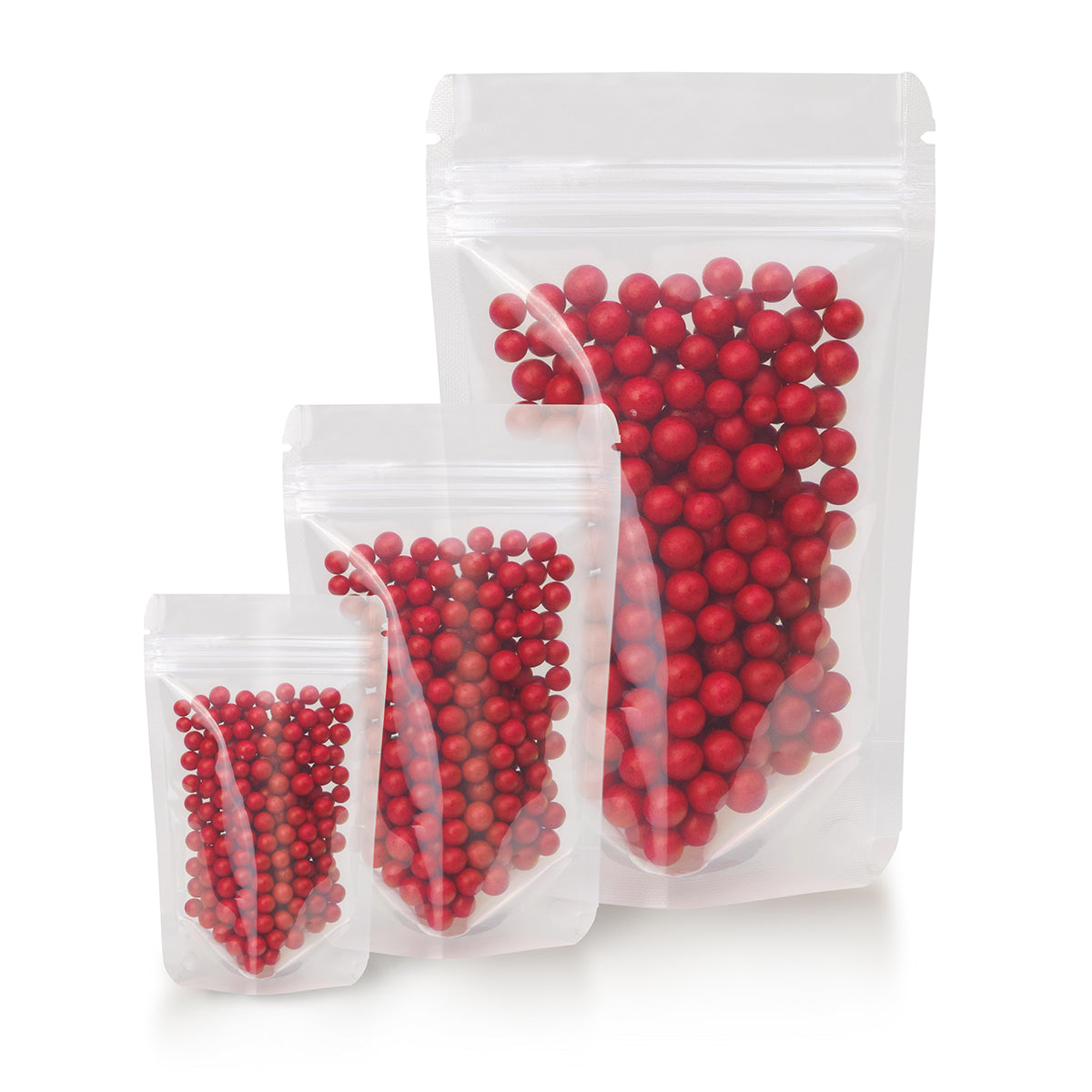 Stand-up pouch, transparent