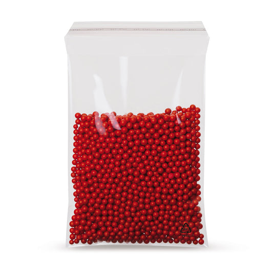 Sachets adhésifs en LDPE avec rabat biseauté sans trou d'aération 50 - 70 mµ