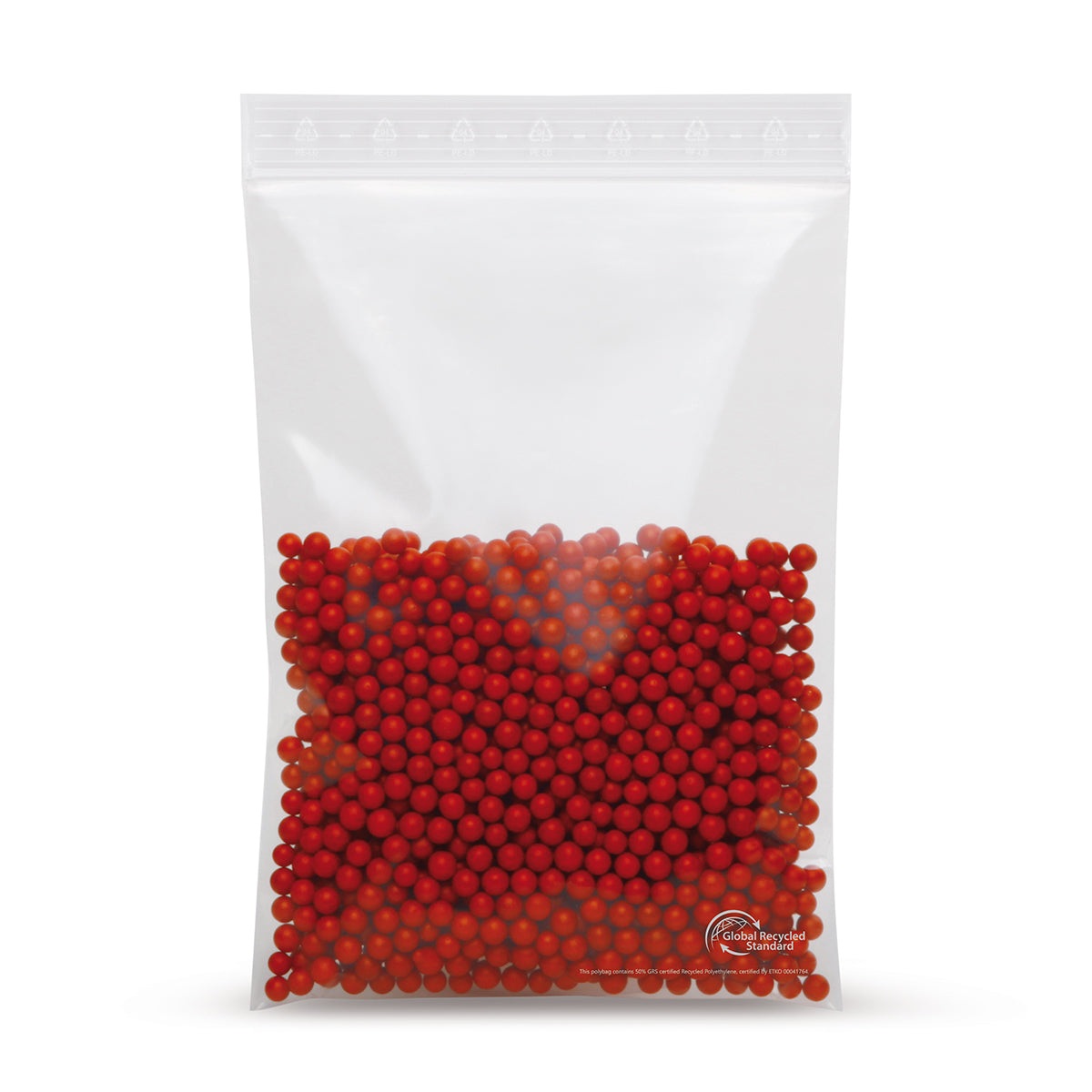 Sachet à fermeture à pression en PEHD sans bande d'étiquetage, 90 m, 50 % recyclé, détail 3