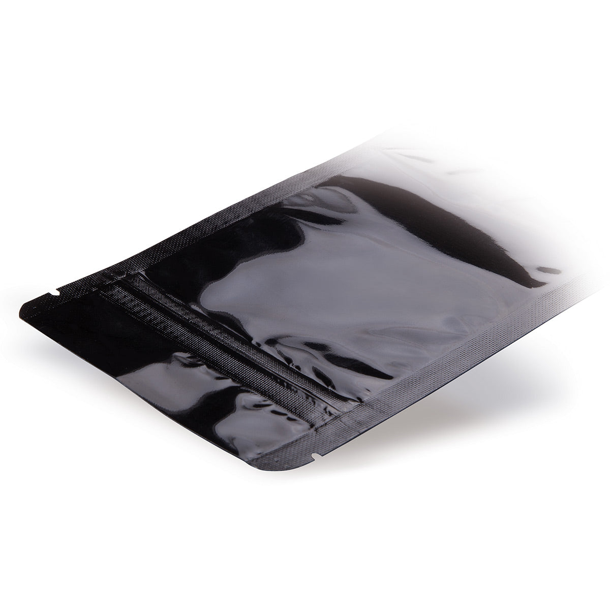 Sachet à fond plat noir détail 2