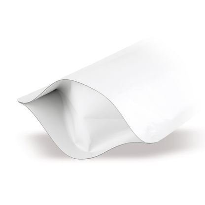 Sacchetto con fondo piatto bianco opaco