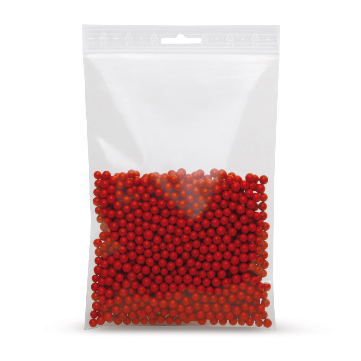 Sacchetti con chiusura a pressione in LDPE con foro Euro 50 mµ 