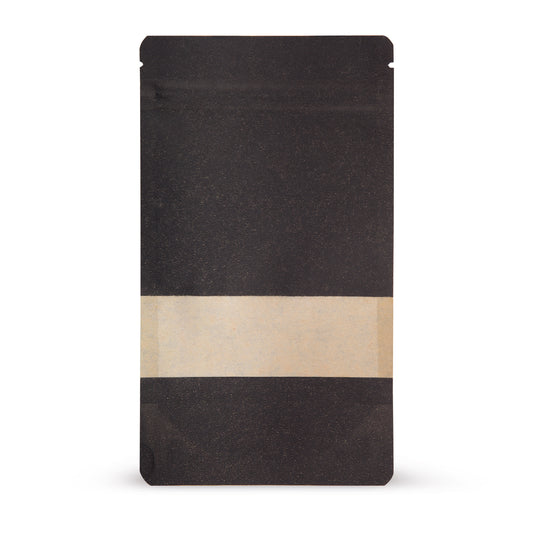 Sacchetto stand-fondo piatto-carta kraft-nero-con finestra-1-WEB