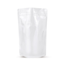 Standbodenbeutel Weiss mit Aromaschutzventil
